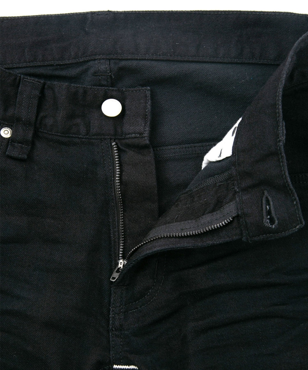 11oz オーガニックコットン ストレッチデニム TIGHT JOE1 タイトストレート ワンウォッシュ - BLACK-7