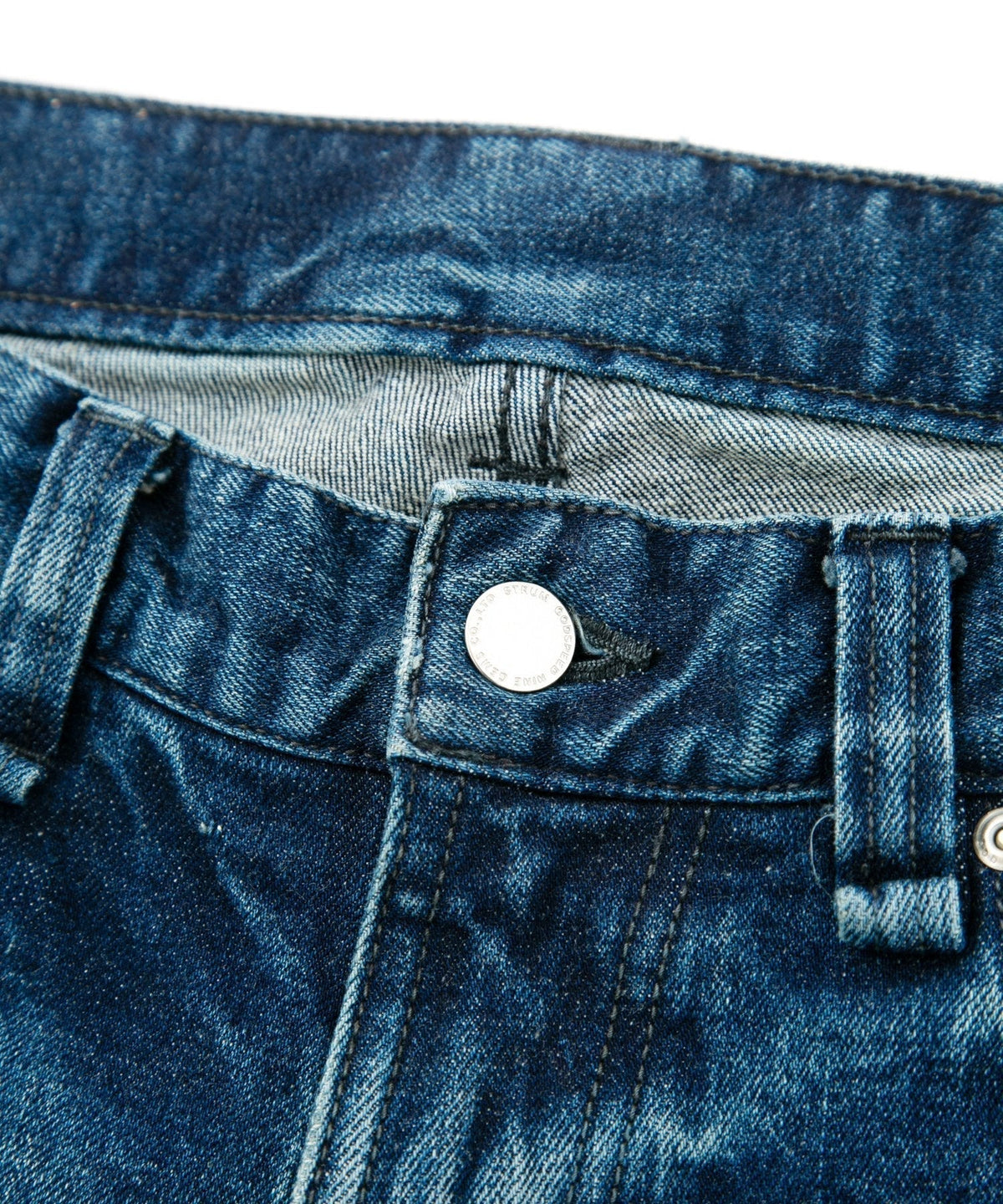 12.5oz オーガニックコットン ストレッチデニム TIGHT JOE タイトストレート ユーズド加工 - INDIGO-8