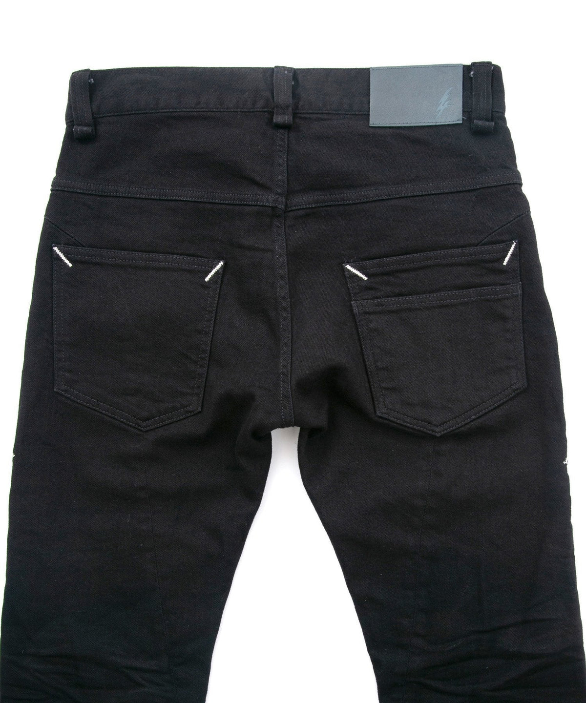 11oz オーガニックコットン ストレッチデニム TIGHT JOE2 タイトストレート ワンウォッシュ - BLACK-8