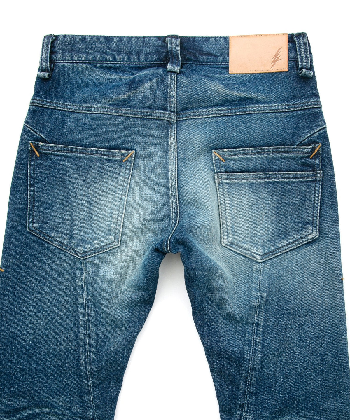 12.5oz オーガニックコットン ストレッチデニム TIGHT JOE タイトストレート ユーズド加工 - INDIGO-9