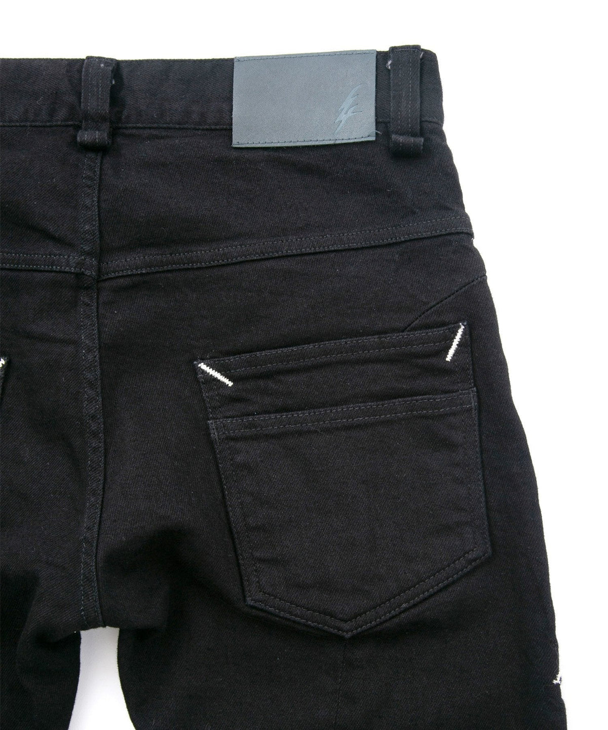 11oz オーガニックコットン ストレッチデニム TIGHT JOE2 タイトストレート ワンウォッシュ - BLACK-10