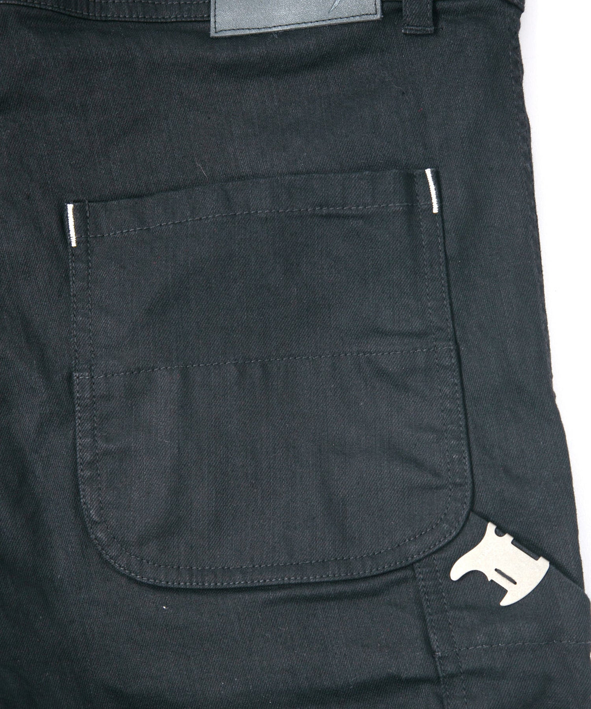 10oz オーガニックコットン ストレッチデニム Over Drive エンジニア カバーオール - BLACK-12