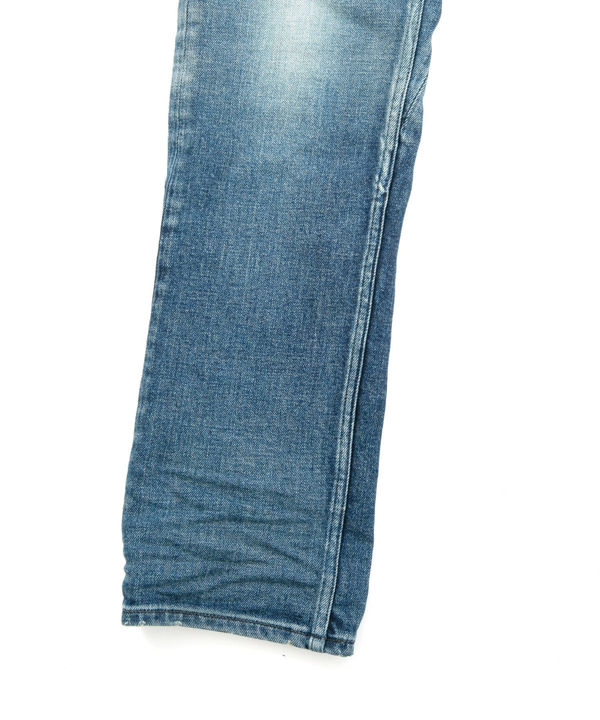12.5oz オーガニックコットン ストレッチデニム TIGHT JOE タイトストレート ユーズド加工 - INDIGO-13