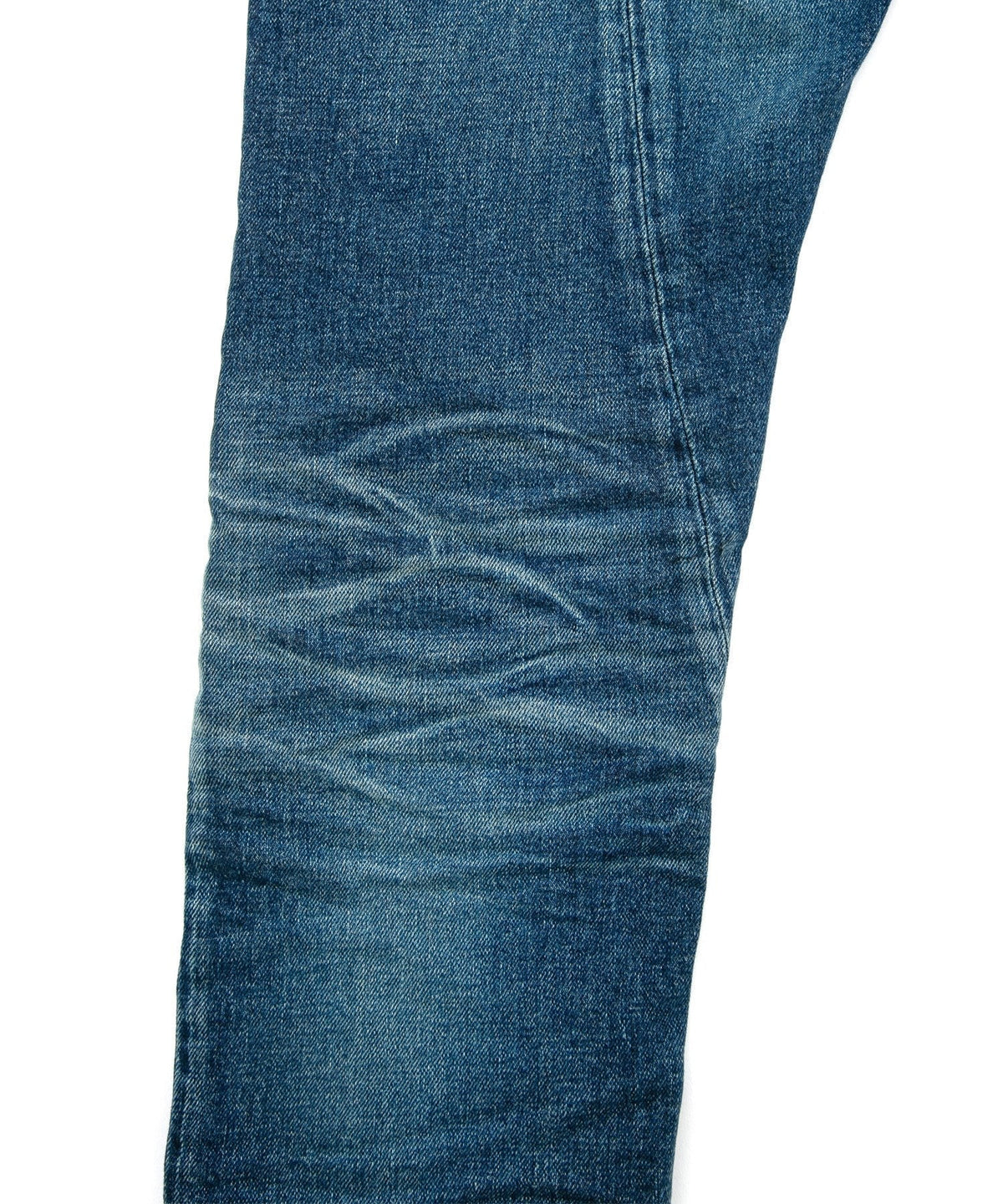 12.5oz オーガニックコットン ストレッチデニム TIGHT JOE タイトストレート ユーズド加工 - INDIGO-14