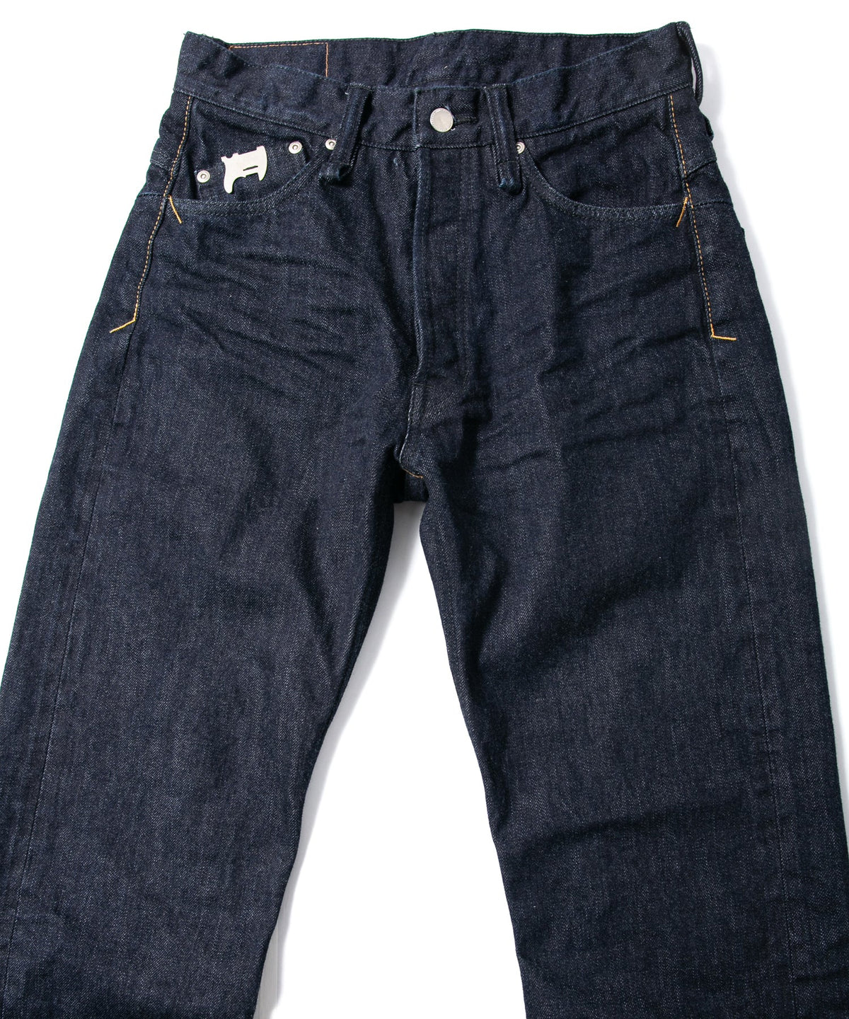 14oz ディープブルー ヘビーセルヴィッチ デニム 1977 レギュラーストレート ワンウォッシュ加工 - INDIGO-3