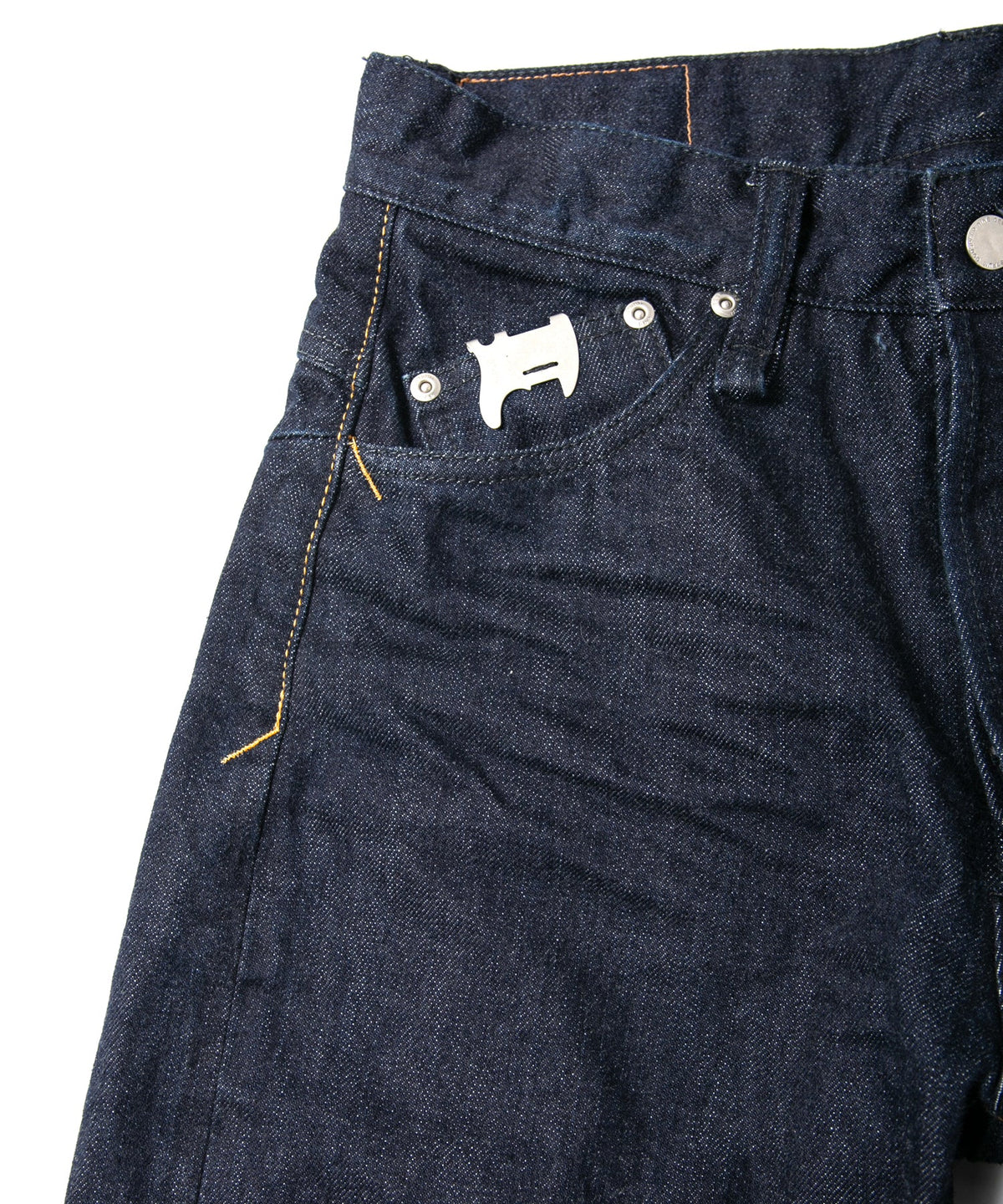 14oz ディープブルー ヘビーセルヴィッチ デニム 1977 レギュラーストレート ワンウォッシュ加工 - INDIGO-4