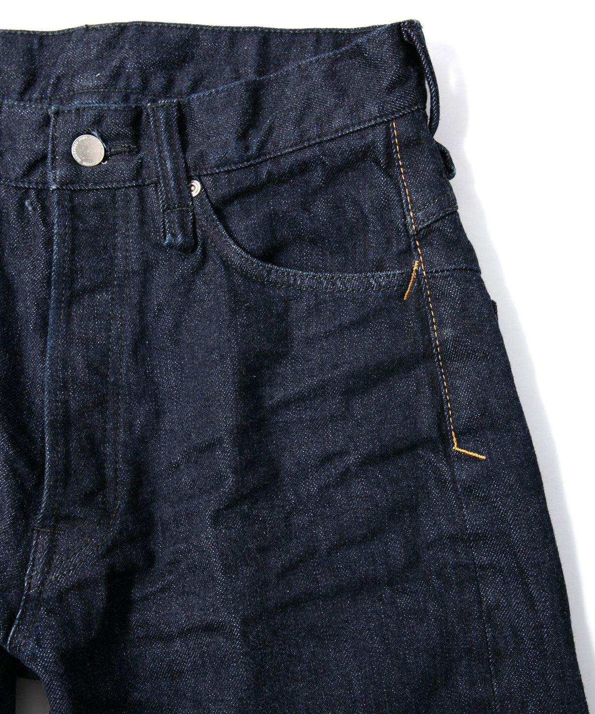 14oz ディープブルー ヘビーセルヴィッチ デニム 1977 レギュラーストレート ワンウォッシュ加工 - INDIGO-5