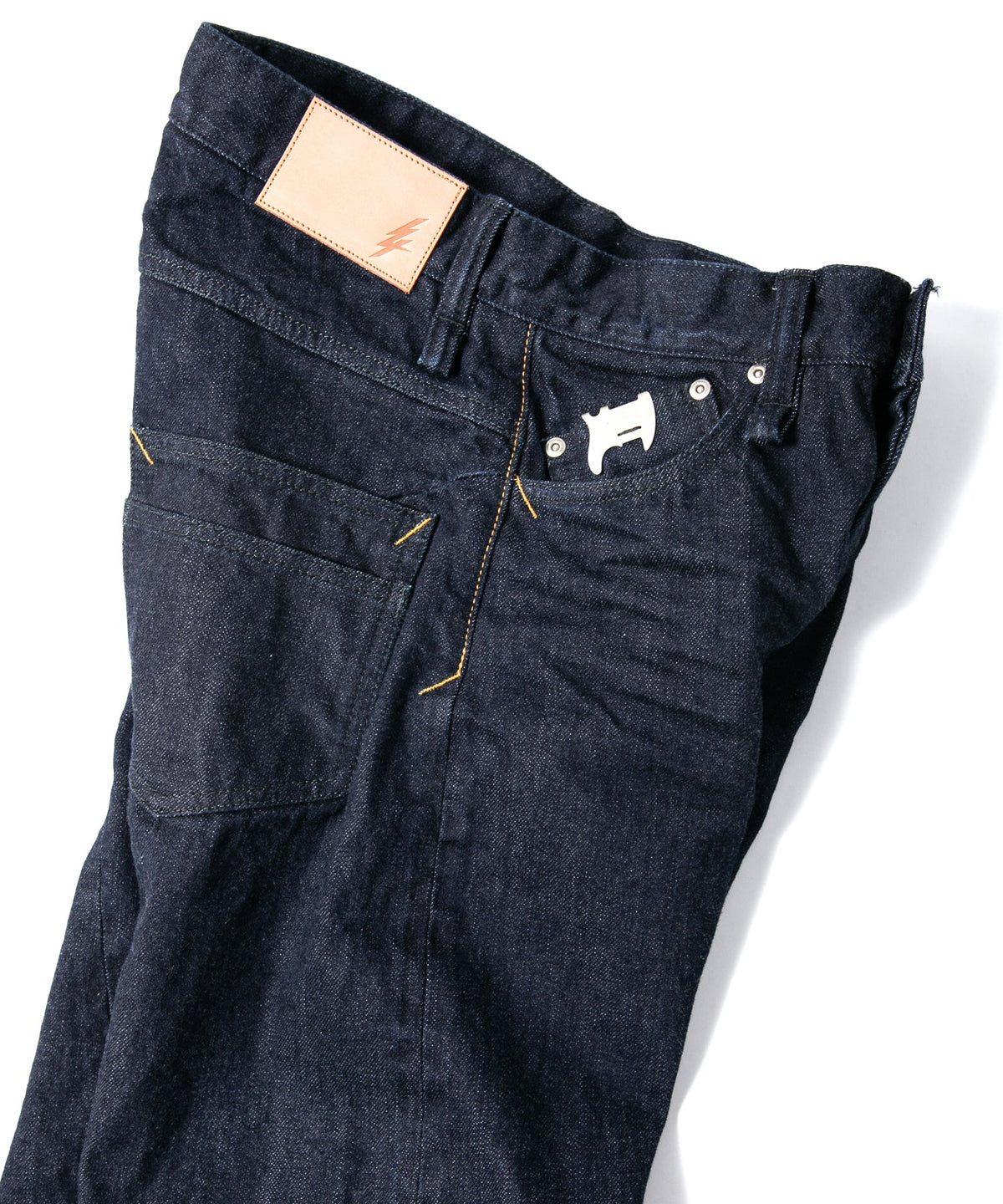 14oz ディープブルー ヘビーセルヴィッチ デニム 1977 レギュラーストレート ワンウォッシュ加工 - INDIGO-6