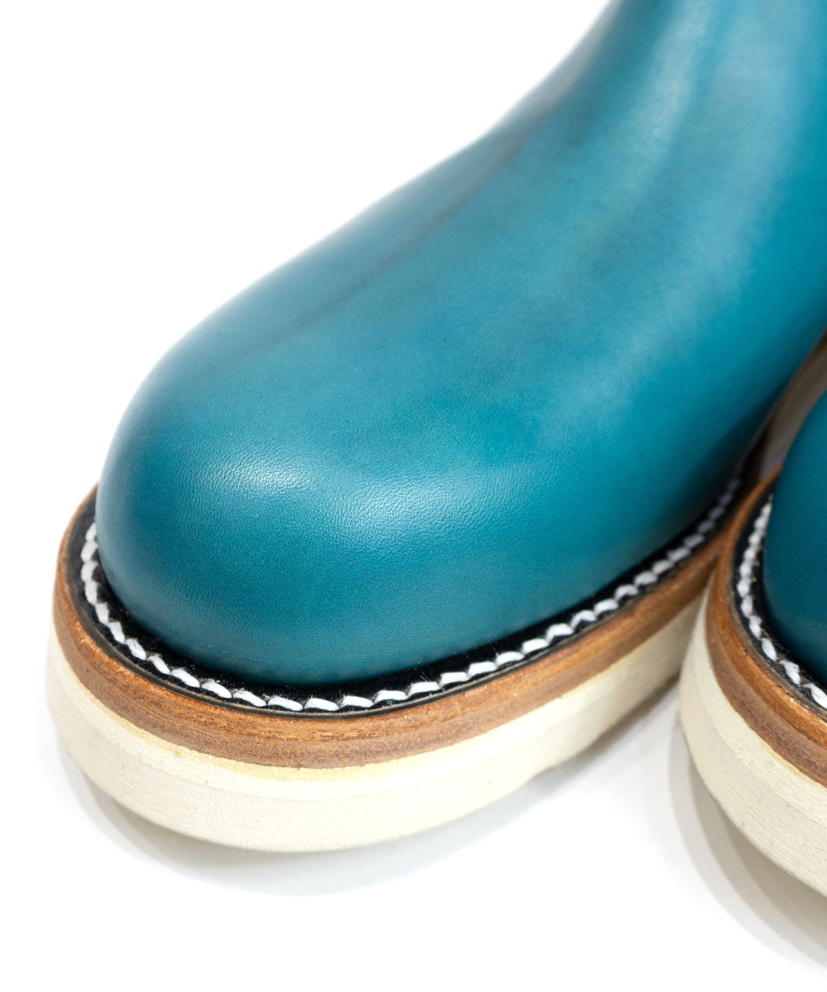 イタリアン ダブルショルダー ショートエンジニアブーツ MATILDA - TURQUOISE-8