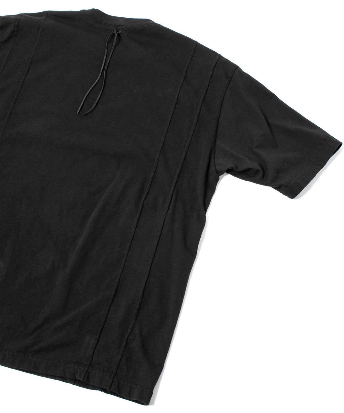 30/- ナチュラルソフト天竺 NISTRUM ワイド Tシャツ - BLACK-7