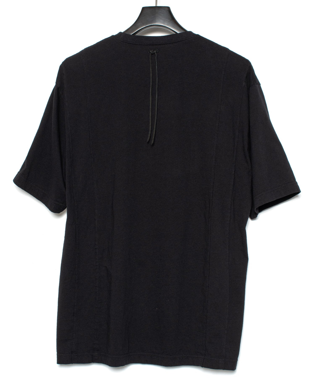 30/- ナチュラルソフト天竺 NISTRUM ワイド Tシャツ - BLACK