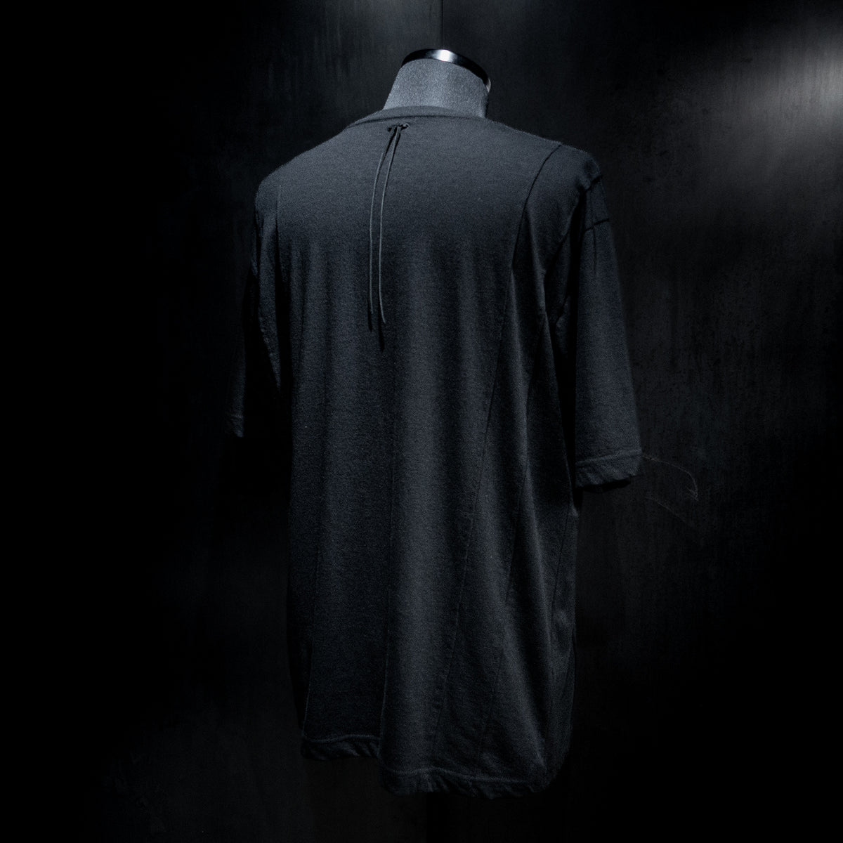 STRUM distortion限定 30/- ナチュラルソフト天竺　ワイド Tシャツ（オーバーサイズ） - BLACK-3