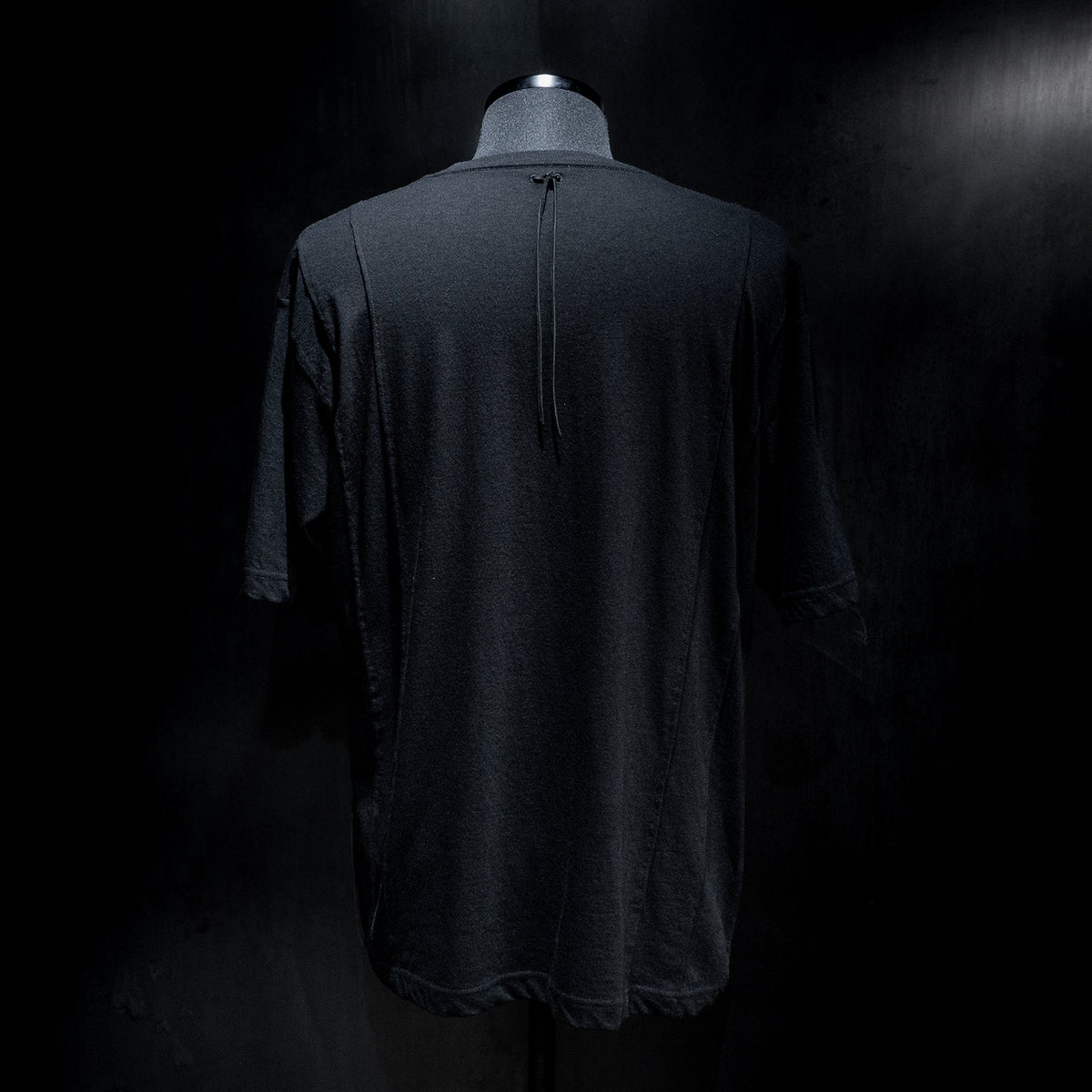 STRUM distortion限定 30/- ナチュラルソフト天竺　ワイド Tシャツ（オーバーサイズ） - BLACK-4