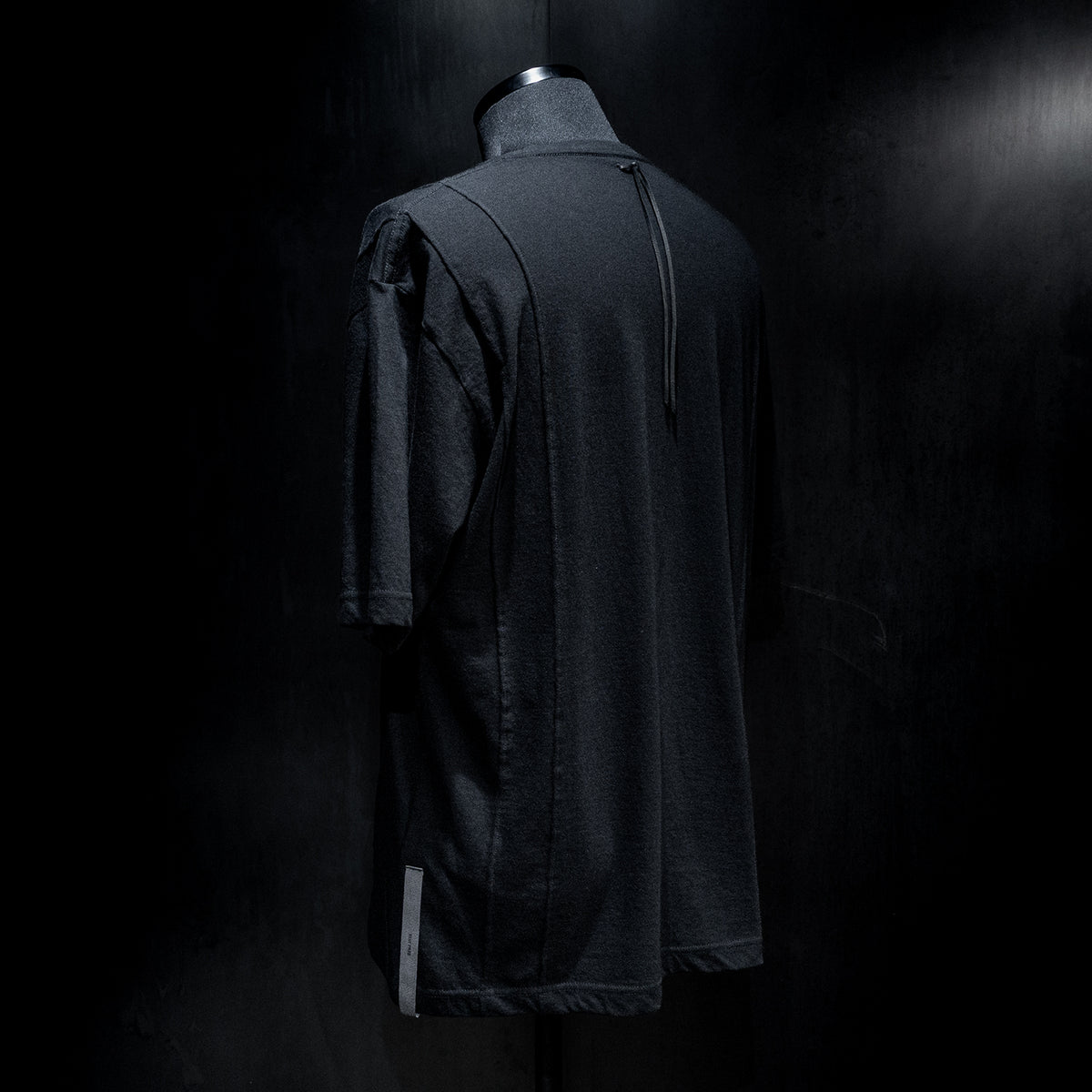 STRUM distortion限定 30/- ナチュラルソフト天竺　ワイド Tシャツ（オーバーサイズ） - BLACK-5