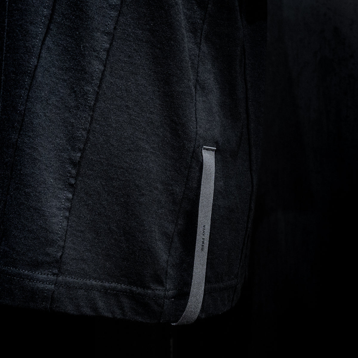 STRUM distortion限定 30/- ナチュラルソフト天竺　ワイド Tシャツ（オーバーサイズ） - BLACK-9