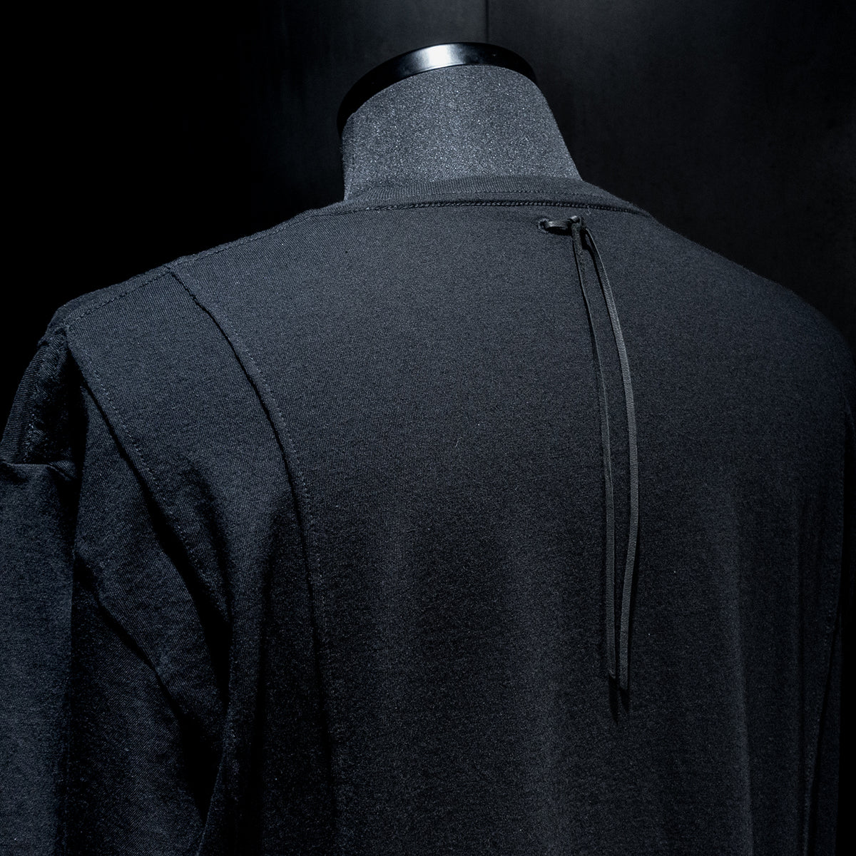 STRUM distortion限定 30/- ナチュラルソフト天竺　ワイド Tシャツ（オーバーサイズ） - BLACK-8