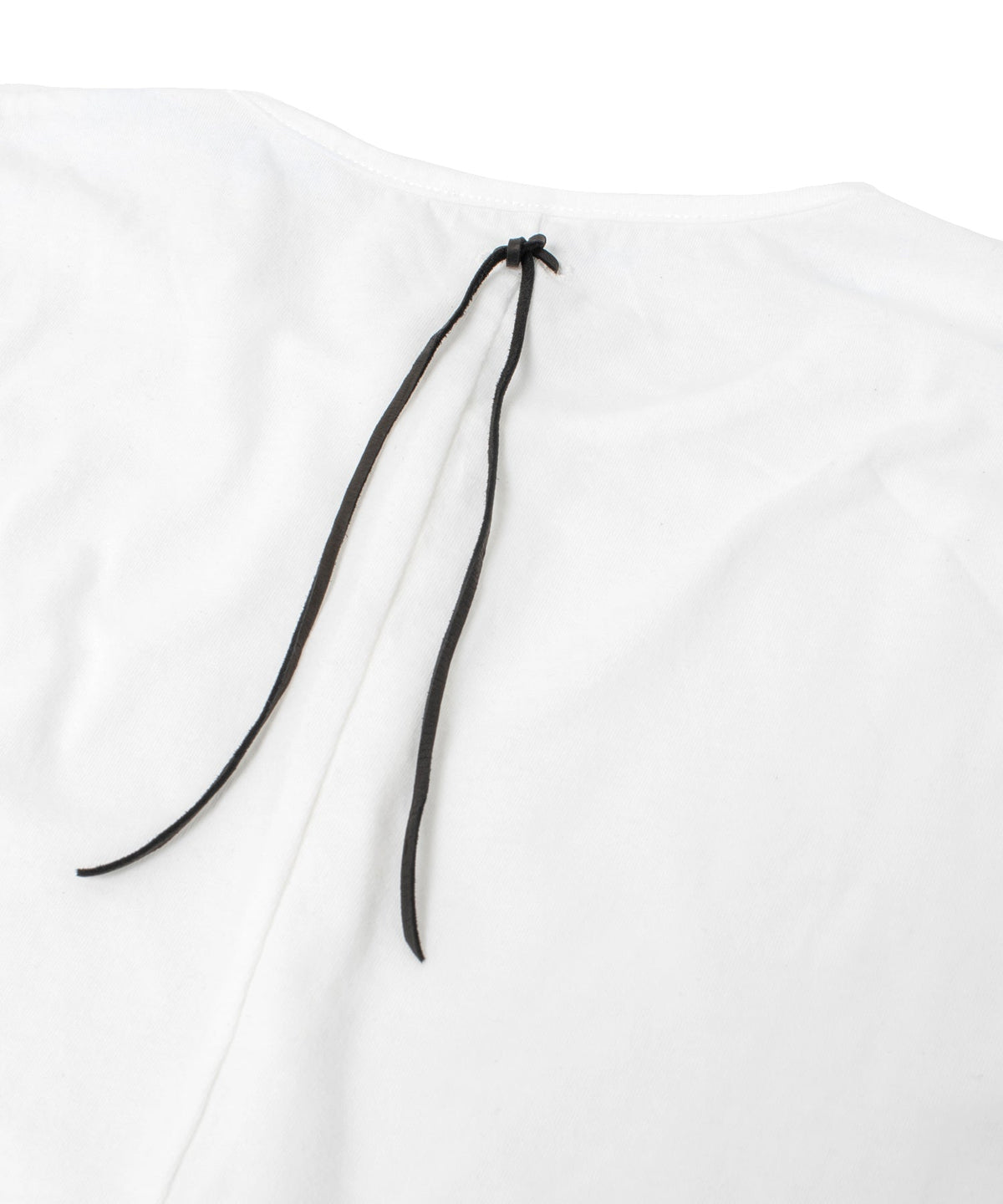 30/-ナチュラルソフト天竺 ロングスリーブ ヘンリーネック Tシャツ - WHITE-7