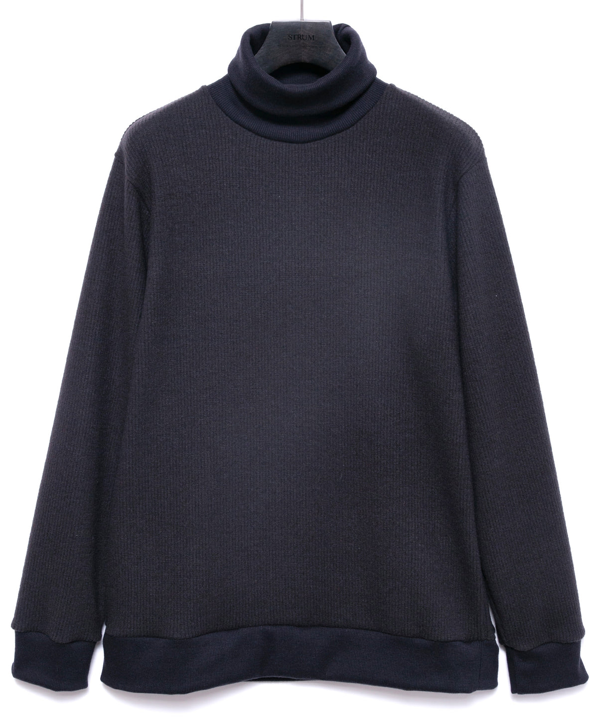 アクリルウールニット タートルーネック ニットソー - DARK GRAY