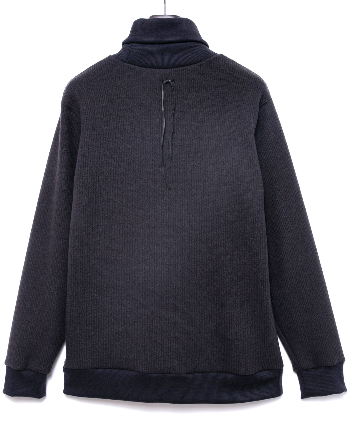 アクリルウールニット タートルーネック ニットソー - DARK GRAY-3