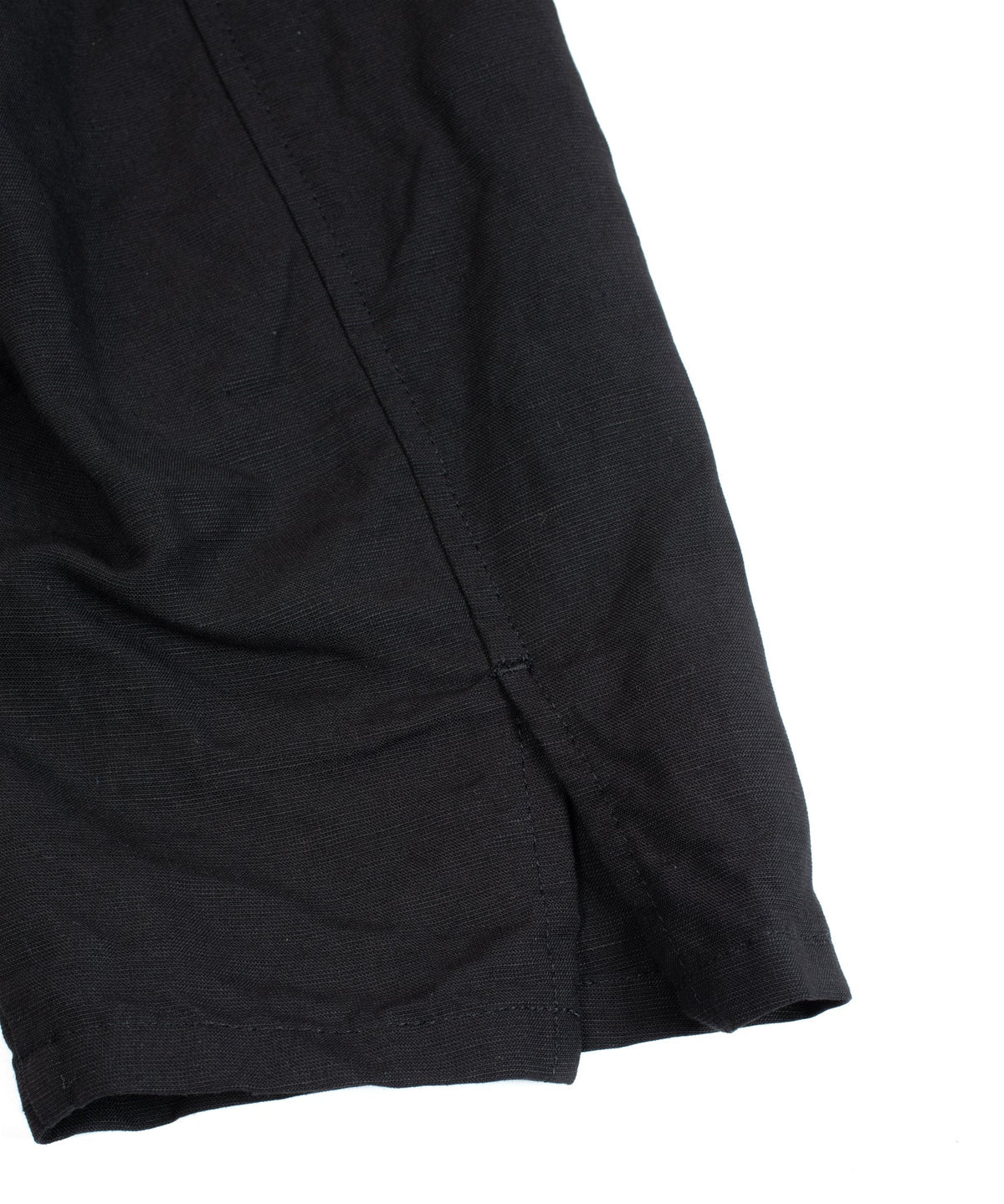 レーヨン リネン トロピカル ウォッシュ タンブラー仕上げ L/S スキッパーシャツ  - BLACK-5