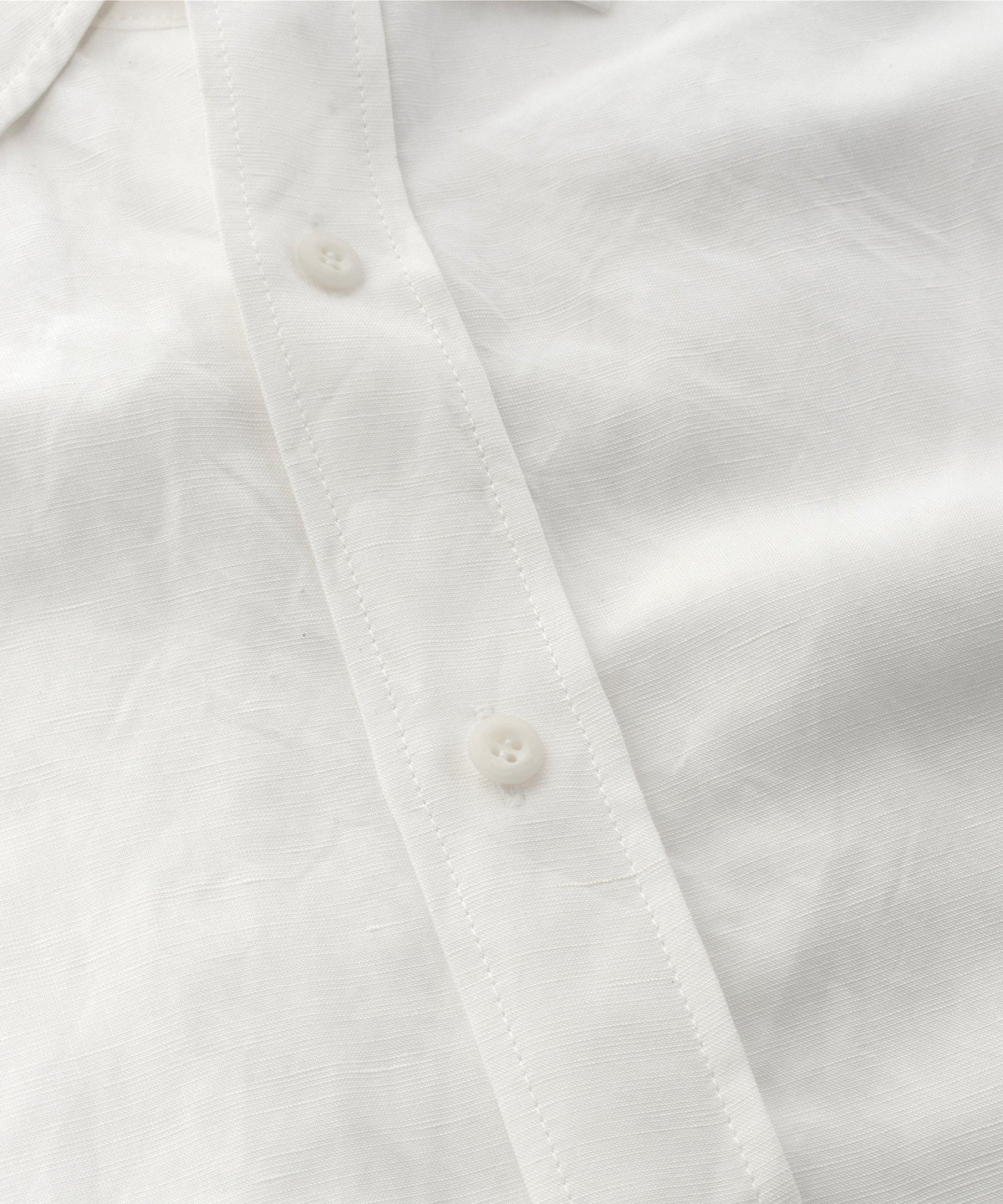 レーヨン リネン トロピカル ウォッシュ タンブラー仕上げ L/S ドレスシャツ - WHITE-4