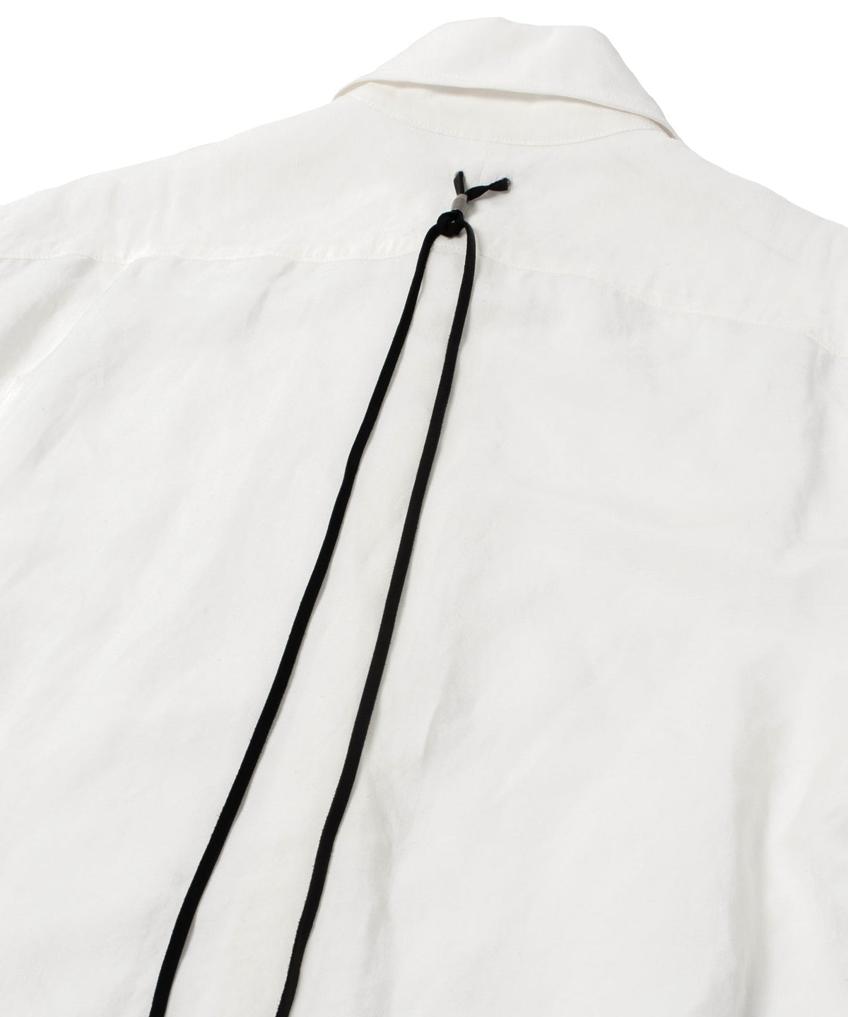 レーヨン リネン トロピカル ウォッシュ タンブラー仕上げ L/S ドレスシャツ - WHITE-9