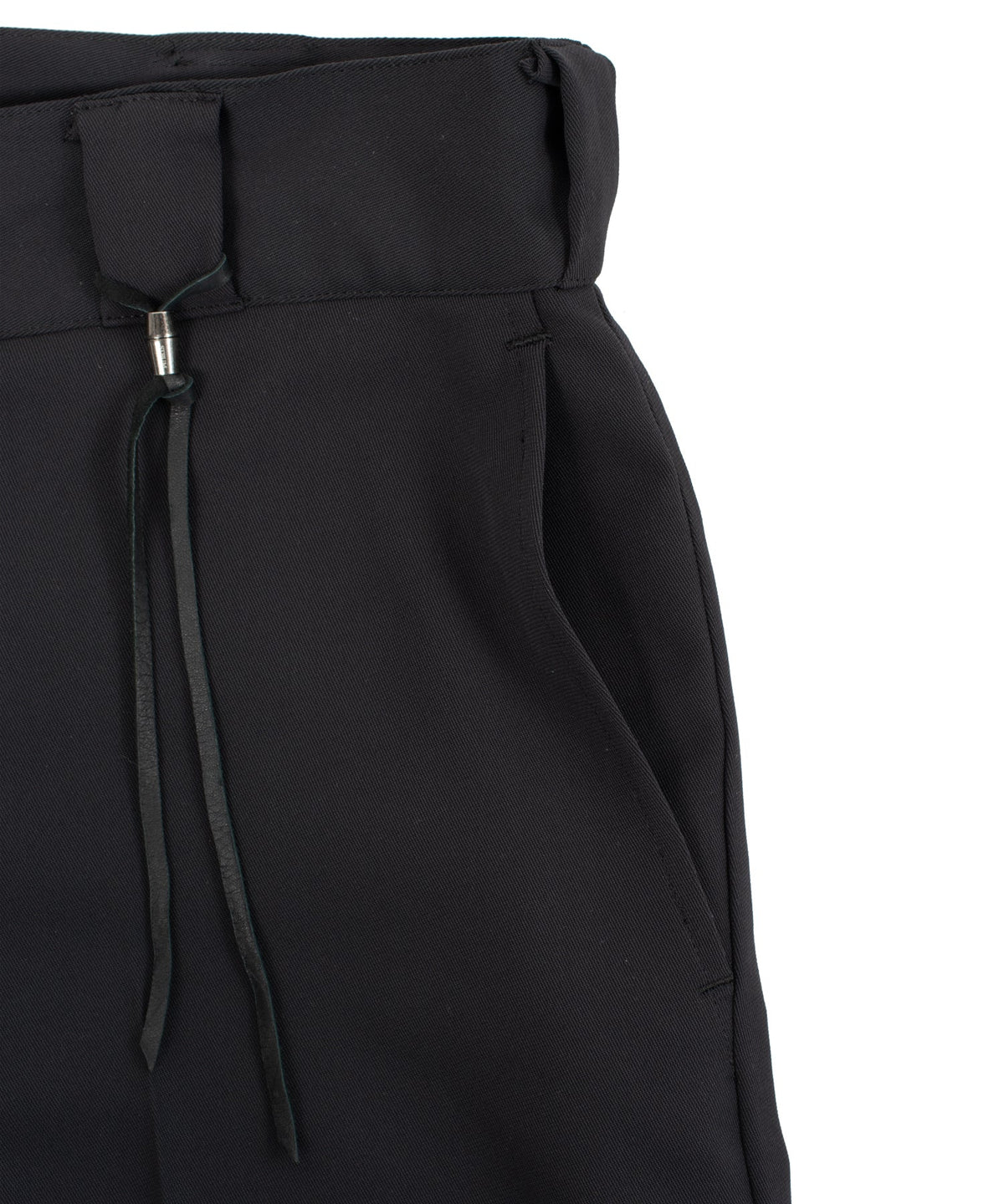 コットン ポリエステル高機能 ツイル スケーター チノパンツ - BLACK-4