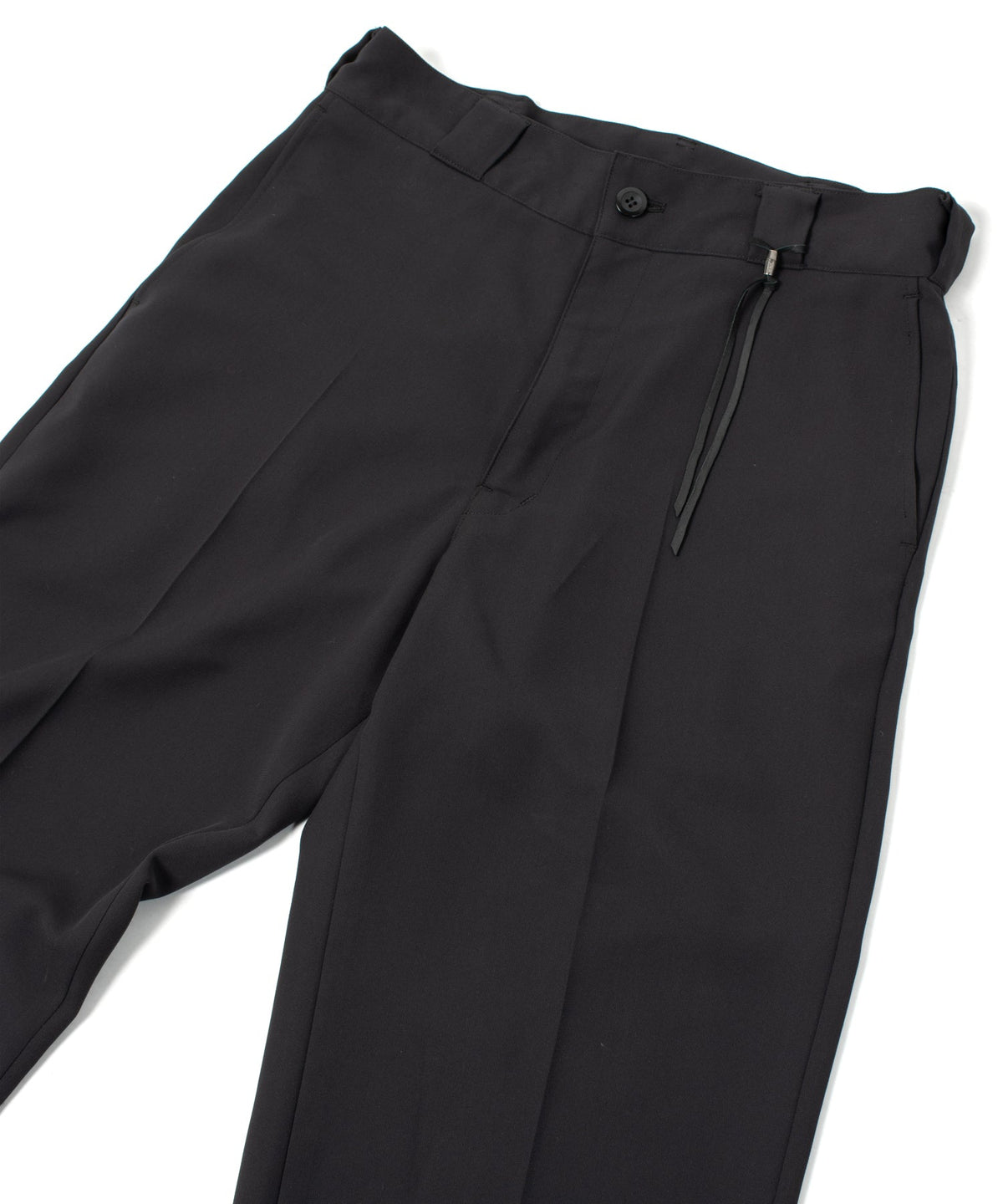 コットン ポリエステル高機能 ツイル スケーター チノパンツ - BLACK-9