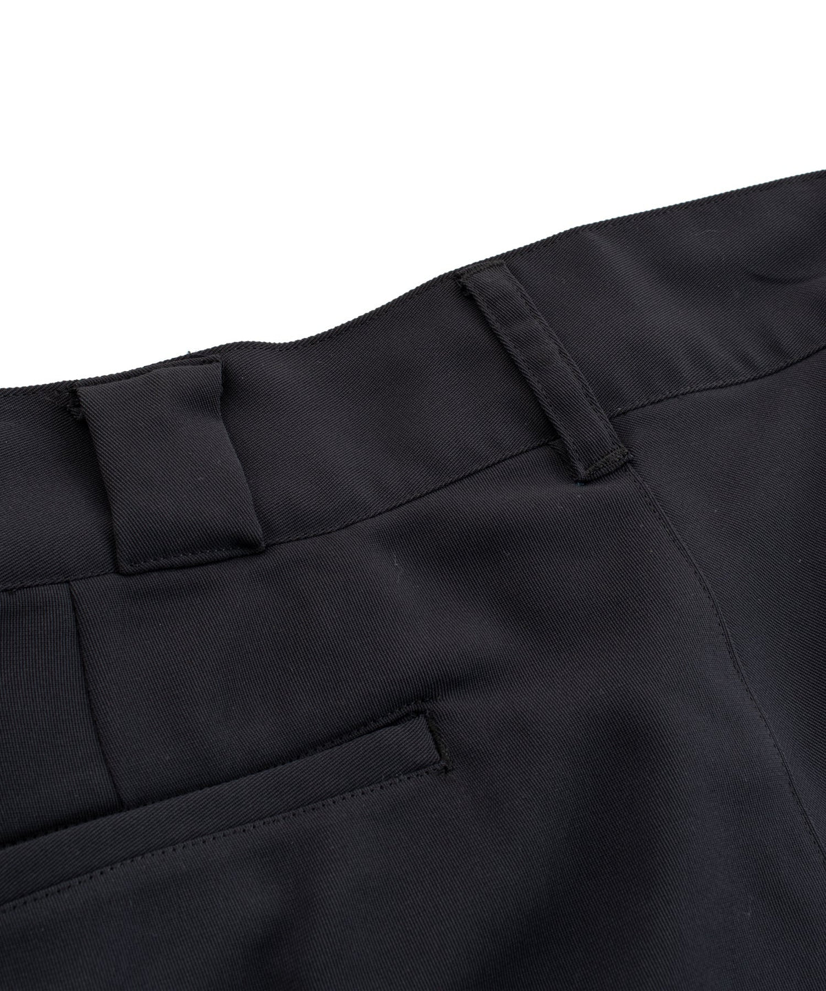 コットン ポリエステル高機能 ツイル スケーター チノパンツ - BLACK-8