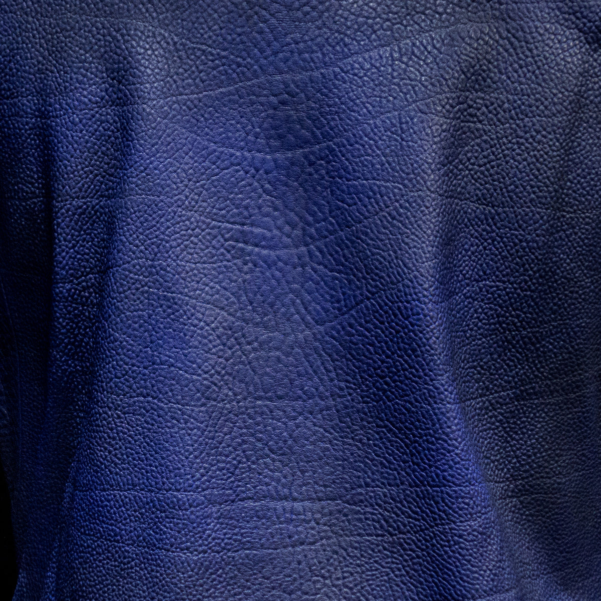STRUM distortion限定 フルベジタブルタンニン鞣し イタリアン シュリンク ダブルショルダー  Burning Dyed（燃焼製品染め）  LIST ダブルライダースジャケット - AZURITE-11