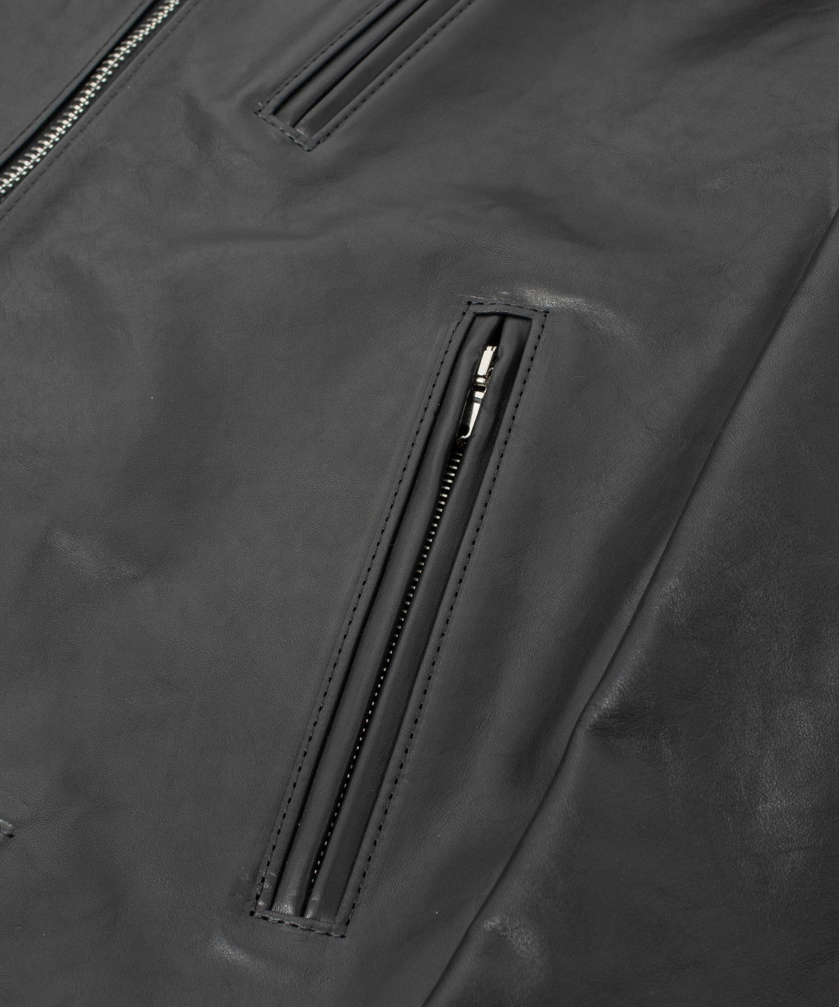 フルベジタブルタンニン鞣し イタリアン オイル ダブルショルダー KAI ダブルライダース  - BLACK-7