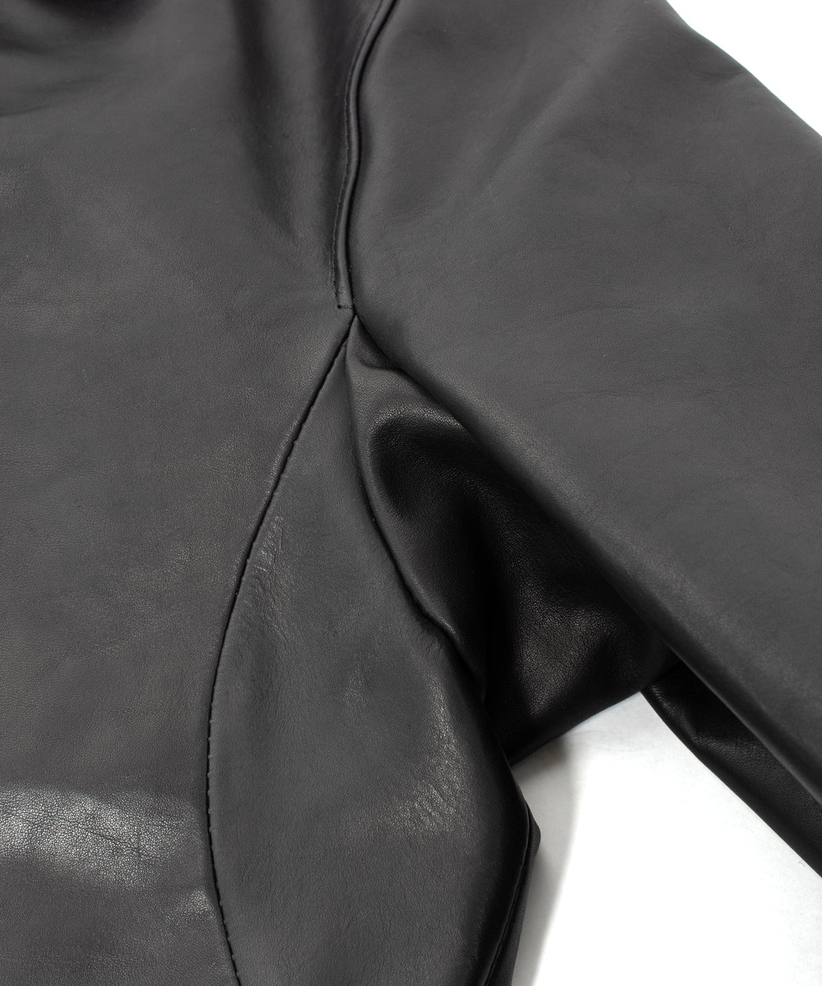 フルベジタブルタンニン鞣し イタリアン オイル ダブルショルダー KAI ダブルライダース  - BLACK-10